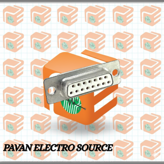 D Type Connector Straight Female – 15 Pin - Pavan Electro Source